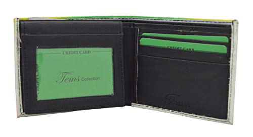 Leather Bi-fold Rasta Marijuana Wallet Bills Credit Card Holder Pockets Unisex Men Women Wallet4