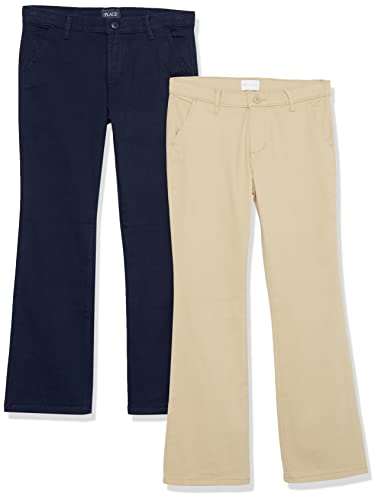 The Children's Place Girls' Uniform Bootcut Chino Pants