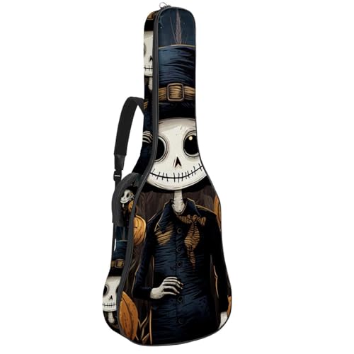 Sac de transport pour guitare acoustique Halloween avec doubles poches