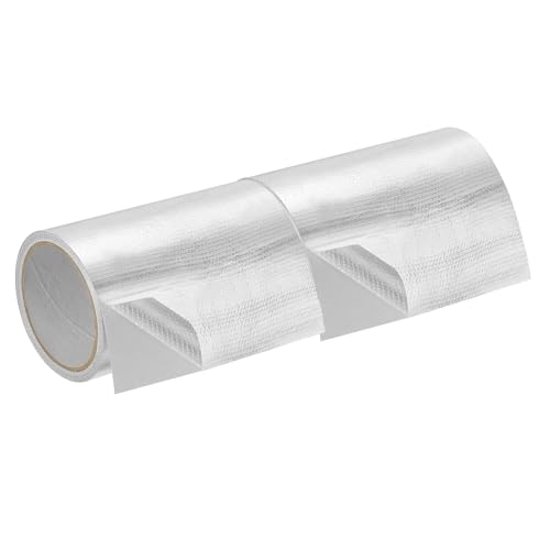 Image of PATIKIL Duct Tape, 5.91 Inch x 32.8 Ft(10.94 Yards) 5.91 Mil Heavy Duty Aluminum Foil Tape Waterproof Glass Fiber Insulation Heat Resistant for Ductwork HVAC Sealing Patching, 2 Roll