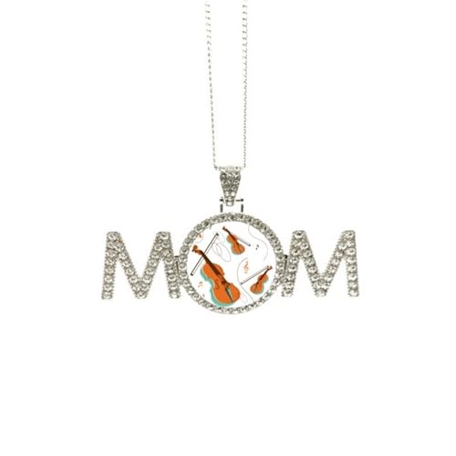 Collier violon finitions soignées pour femme mélomane