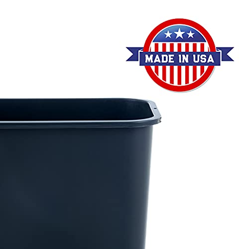 United Solutions ECOSolutions Abfalleimer Hergestellt aus recycelten Materialien, Kunststoff, Hunter Green, 28 Qt / 7 Gal, 2 – Bild 8