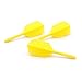 CUESOUL ROST Integrated Dart Shaft and Flights Medium,Yellow Slim Shape,Set of 3