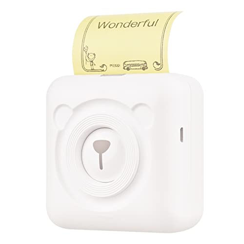 Bisofice PeriPage Mini Fotodrucker All-in-One Mobiler Drucker Kabellos BT Bild/Foto/Etikett/Memo/AR-Foto-Funktion Mini Drucker mit USB-Kabel Unterstützung für Android iOS Smartphone Windows Cover