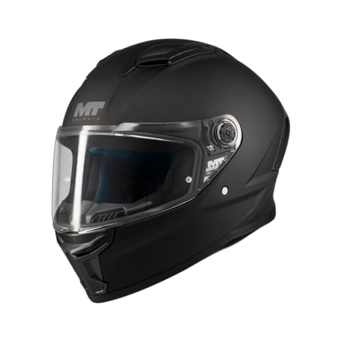 MT Helmets Stinger 2 – Casco Moto Integral Deportivo con Pantalla Antivaho Compatible con Pinlock, Visor Solar Full Vision, Interior Lavable y Calota HIRP | Homologado ECE 22.06 & DOT
