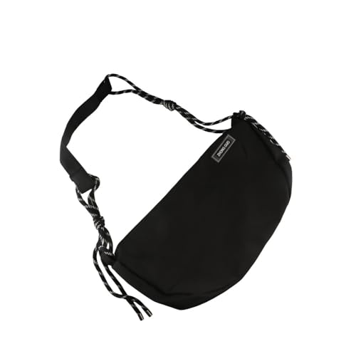 Half-Moon Shape Handbag Nylon Shoulder Bag, Large Capacity Dumpling Bag Crossbody Bag Message Bag3
