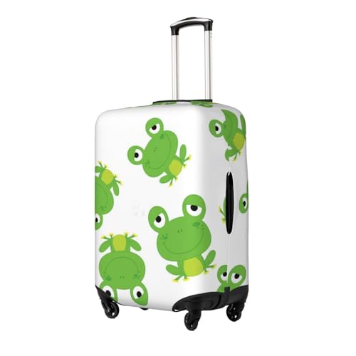 Cute Frog Design Luggage Cover, Protective Washable Suitcase Cover - Travel High Elastic Fibers Suitcase Protector Fits Large2