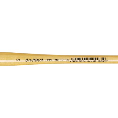 Image of da Vinci Watercolor Series 488 CosmoTop Spin Paint Brush, Round Synthetic with Lacquered Natural Handle, Size 5 (488-05)