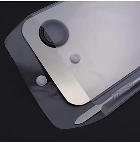 Kira Stainless Steel Professional Beauty Salon Color Cream Cosmetic Mixing Makeup Palette, Spatula Makeup Artist Nail Art Tool (square) - Image 3