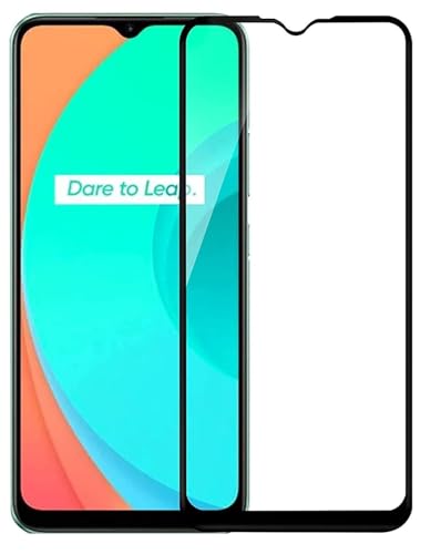 Image of HD Tempered Glass Screen Protector Compatible For Realme C25Y, Realme C25 With Edge To Edge Coverage And Easy Installation Kit