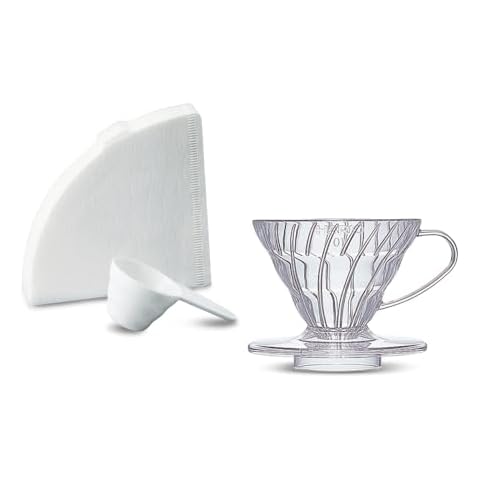Hario V60 Coffee Brewer Set with Filters Cover