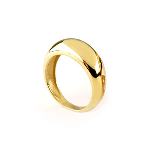 Elegant jewel box Women Wide dome band in solid Gold 9k, 14k, & 18k, Statement Bubble ring, Minimalistic ring band, Dome medium-size band, Unique gift, RN367