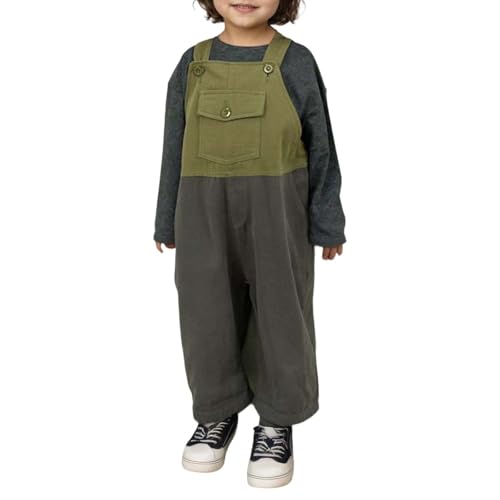 Mono retro otoñal para evitar ropa ajustada en niños activos de 3 a 8 años con tirantes