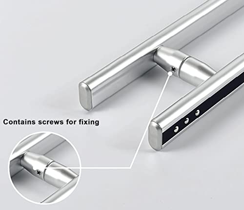 Poignées push-pull poignées de porte alu argent noir intérieur extérieur - 7