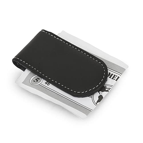 Image of LB LEATHERBOSS Men's New Leather Strong Magnetic Money Clip (XL Black)