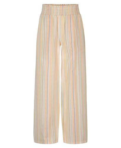 Image of Billabong Girls' New Waves Mid-Rise Wide Leg Pants, Elastic Waistband, Front Pockets