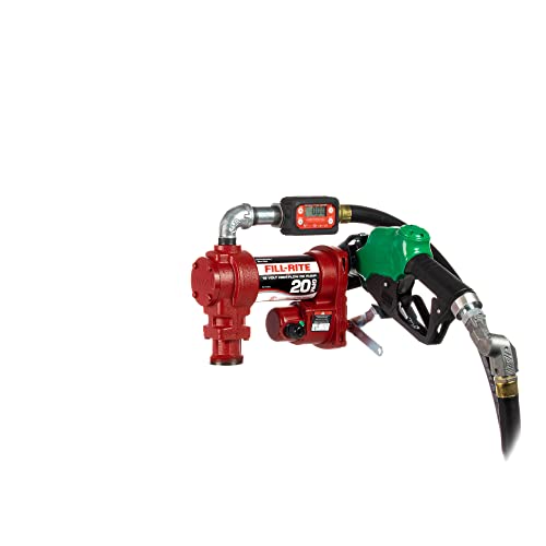 Fill-Rite FR4229H 12V 20 GPM Fuel Transfer Pump with Premium Digital Meter Package | Gasoline, Diesel, Kerosene, Ethanol & Methanol Blends & Biodiesel
