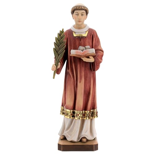 Holyart San Esteban Madera Coloreada Val Gardena, 10 cm (3.94 Inc.)