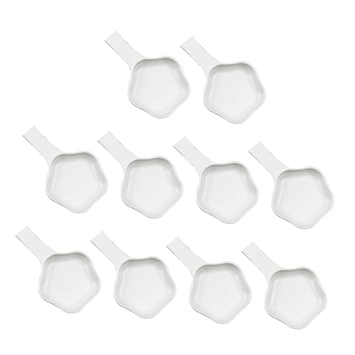 VILLFUL 40pcs Calligraphy Ink Butterfly Plastic Calligraphy Ink Dish Calligraphy Water Container Inkwell Painting Supplies Ink Mixing Tray Office Ink Plates with Cover Brush Holder White