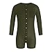 Cambkatl Mens Sexy Flap Butt Onesie One Piece Jumpsuit Pajamas V Neck Long Sleeve Henley Sleepshirt Rompers Novelty Pjs