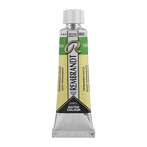 Rembrandt Watercolour Tube 10 ml Permanent green 662 (05016620)