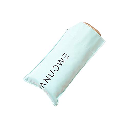 Etopfashion Paraguas para Todo Clima Cinco Bolsillos plegados Mini Mujeres Anti-UV Ligero Color pequeño Goma Sombrilla Plana Conveniente