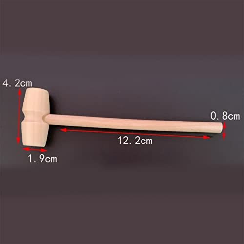 Mini Martelos de Madeira 1 Peça, Martelos de Coração Quebráveis ​​para Chocolate, Marretas de Madeir