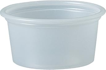 Solo Plastic Cups 0.75 oz Clear Portion Container for Food, Beverages, Crafts (Pack of 250)