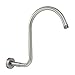 MODONA “S” Shower Arm with Flange – Made of Solid BRASS – Satin Nickel - 5 Year Warrantee