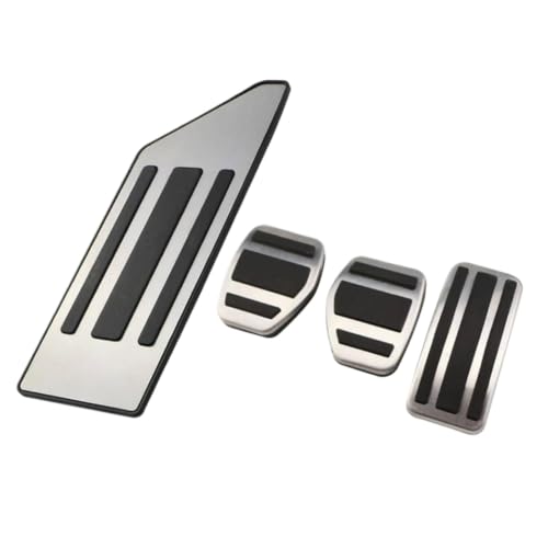 Cubierta de pedales de coche compatible con 207 301 307 208 2008 308 408 Citroën C3 C4 DS 3 4 6 DS3 DS4 DS6(Color Name: 4Pcs MT with Rest)