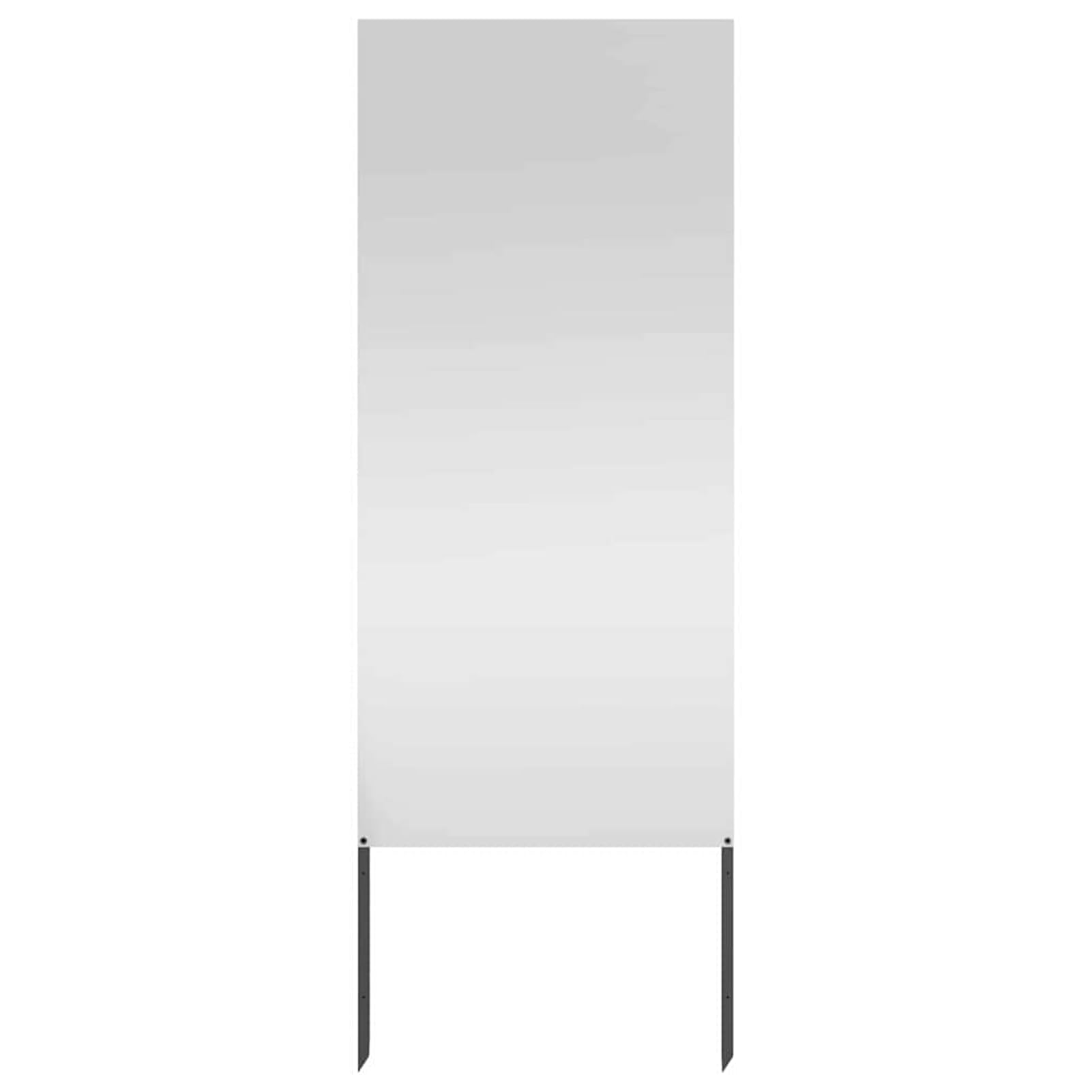 Gecheer Garten Sichtschutz-Leinwand Silber 50 x 140 cm Verzinkter Stahl, Sichtschutz Metall Sichtschutzwand Gartendekoration Zaun für Garten876292