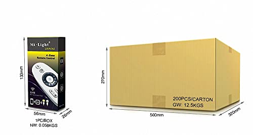Miboxer Milight Controller MiLight 2.4G 4 Zone Fernbedienung FUT006 für LED Produkte