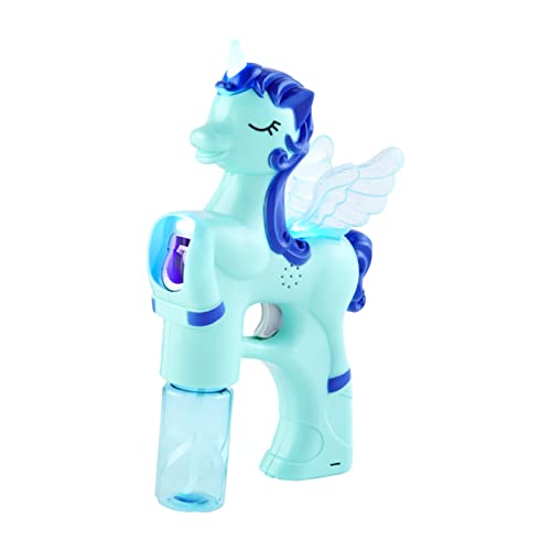 Mud Pie Children's Unicorn Bubble Maker, Blue