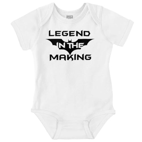 Image of Brisco Brands Legend in the Making Superhero Baby Romper Boys or Girls