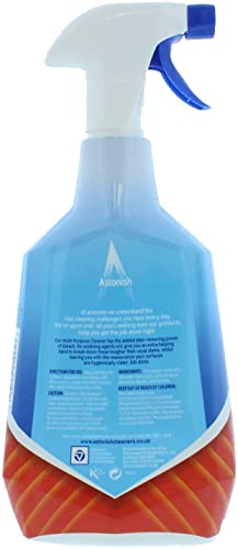 Astonish Stubborn Stain Removing Multi-Purpose Cleaner Spray with Bleach, 750ml | Vegan & Cruelty-Free