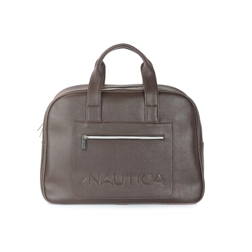 Image of Nautica 20L Compact, Stylish & Comfortable Hand Duffel Bag: Perfect for Travel and Everyday Adventures | for Men and Women | Brown