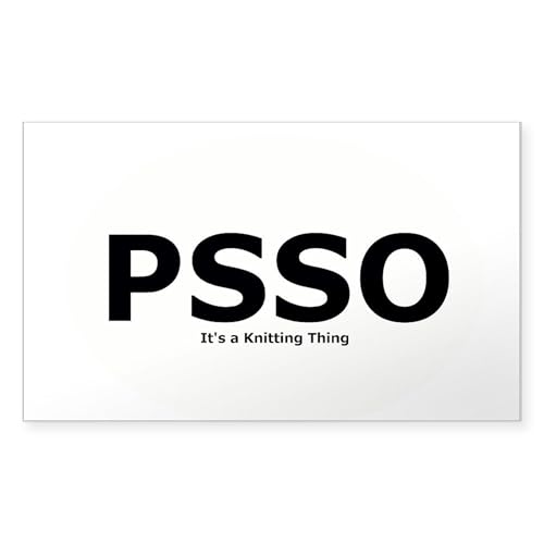 CafePress PSSO It's A Knitting Thing Sticker Rectangle Bumper Sticker Car Decal