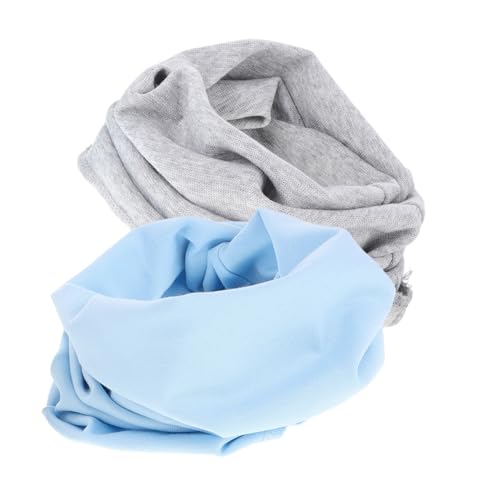 VALICLUD 2pcs Cozy Boy Girl Neck Warmer Scarves for Boys and Girls Soft Accessories and Double Design for Warmth Cold Weather