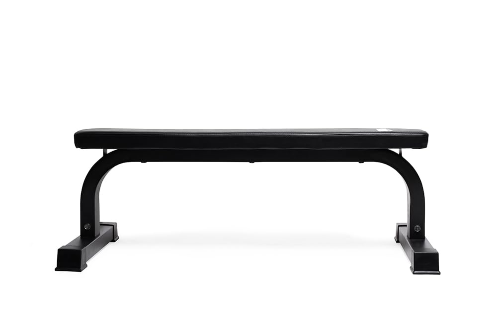 VirtuFit Panca fitness piatta - Panca da allenamento - Nero