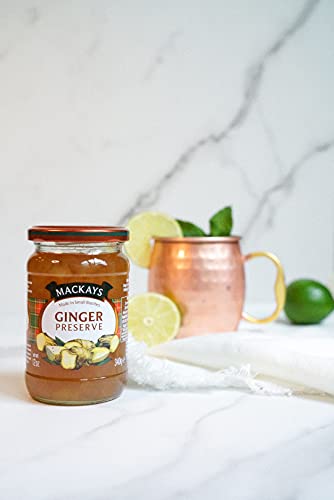 Image of Mackays Ginger Preserve Jam 340 gm | Imported from Scotland | Made with Whole Fruits | Vegan | Gluten-Free | No Artificial Colors or Preservatives (Pack of 3)