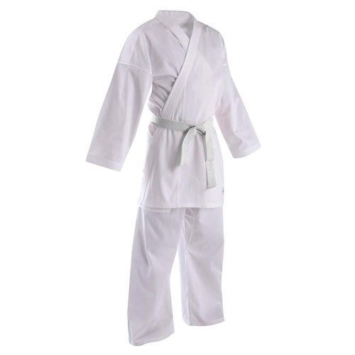 Mor SportingMor Sporting Cotton Karate Uniform Full Set with Shirt, Pant and Belt (White, 34)
