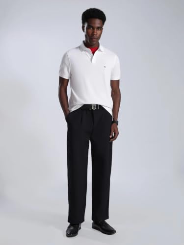 Image of Solid Regular fit Cotton Polo t-Shirt