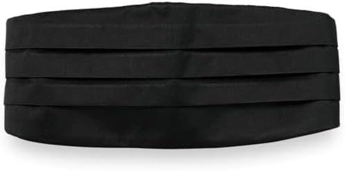 Paul Fredrick Men's Solid Woven Silk Cummerbund