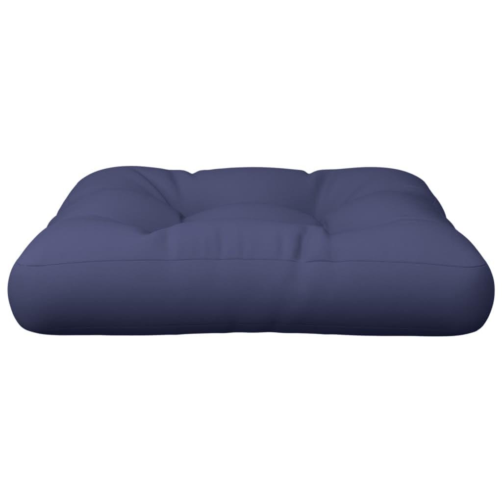 vidaXL Coussin de Palette, Galettes de Chaise, Coussins de Siège, Décoration de Canapé Jardin Terrasse Patio Extérieur, Bleu Marine Tissu