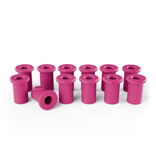 CUCAP 12 moldes de silicona para hornear | Recortes perfectos para magdalenas y cupcakes profesionales | Ideal para vaciar y rellenar muffins, cupakes | 6 unidades para una bandeja para magdalenas