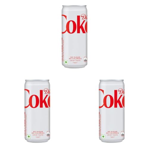 Image of Coca-Cola Diet Soft Drink, 300Ml - Cola (Pack of 3)