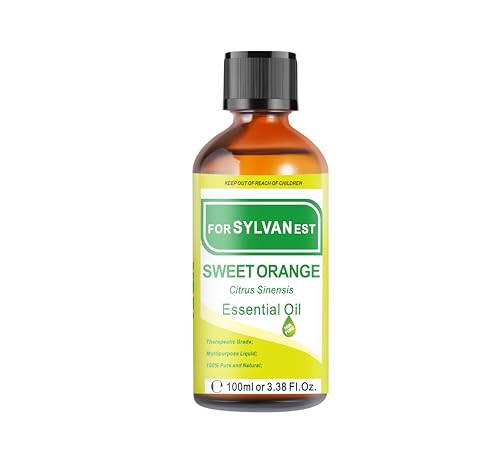 Aceite Esencial de Naranja Dulce FORSYLVANEST 100ML, Ideal Para Difusores de Aromaterapia, Humidificadores y Velas