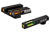 HiViz Litewave H3 Sight Tritium LitePipe Day/Night for Glock Models 42 & 43, Green/Orange litepipes...