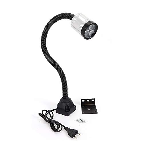 Lámpara de trabajo magnética LED de 6 W con manguera flexible de 40 cm negra
