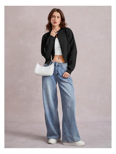 Image of SOLY HUX Women's Button Down Cropped Lightweight Cardigan Sweater Cute Fall Fashion 2026